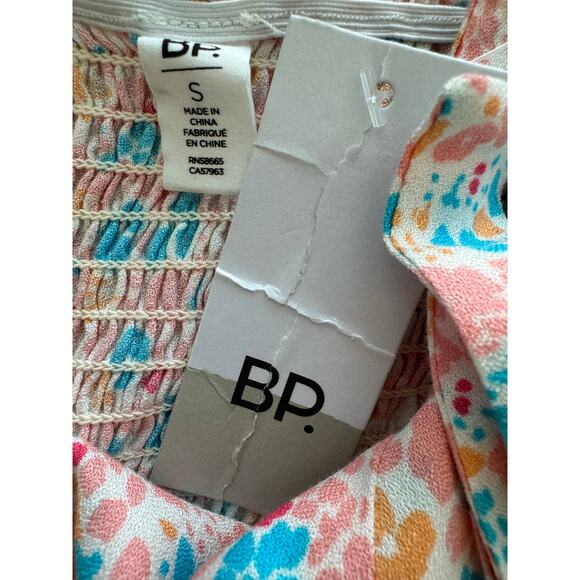 New BP. Nordstrom White Floral Bustier Tank Top Size Small Vacation Cruise - Picture 4 of 5